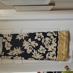 ANNE KLEIN11 100% Silk Wrap Skirt
